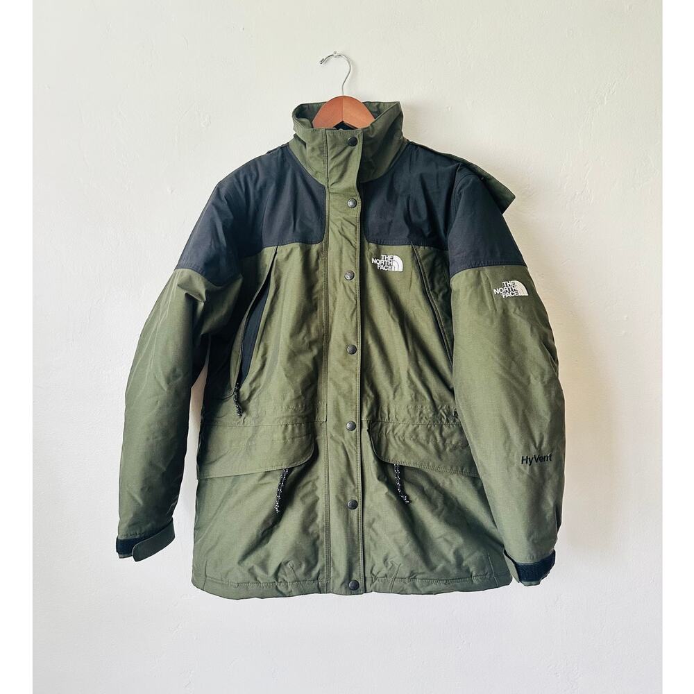 The North Face Talkeetna HyVent Parka Jacket Green/Black Size Medium Womens